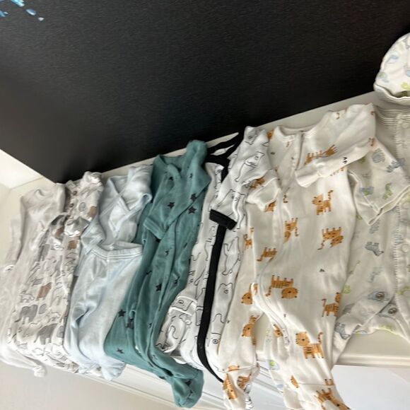 Bundle of 7 Newborn Footsies and Sleep Sacks - Picture 1 of 8